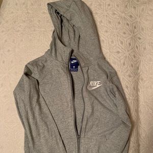 Boys gray Nike hoodie